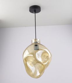 Люстра підвісна LOFT на 1 лампочку 25006 Чорний 35-135х23х23 см.