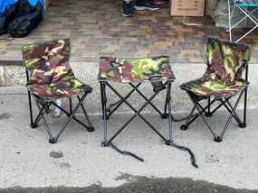 Набір для пікніка стіл та стільці 2шт у сумці / Туристичний столик зі стільцями / Складаний стіл та стільці