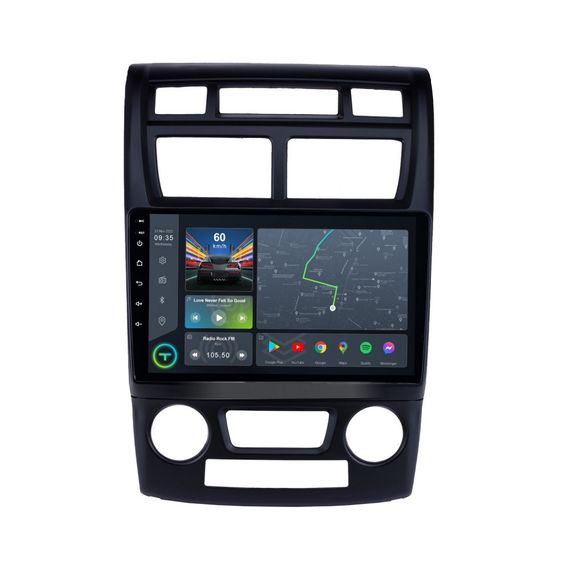 Штатна магнітола Torssen Kia Sportage 2 05-09 climate FL9 4+64Gb 4G Carplay DSP | Зображення 1