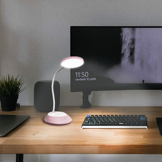 Аккумуляторная настольная лампа TITANUM  TLTF-022P 7W 3000-6500K с USB, с регулировкой яркости и температуры | Зображення 3