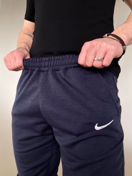 Штани чоловічі трикотажні Nike сині | Зображення 5