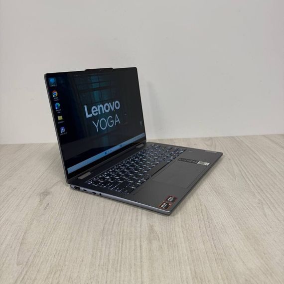 Ультрабук-трансформер Lenovo Yoga 7 14AHP9 / 14" (1920x1200) IPS Touch / AMD Ryzen 5 8640HS (6 (12) ядер по 3.5 - 4.9 GHz) / 8 GB DDR5 / 256 GB SSD NVMe / AMD Radeon 760M Graphics / WebCam б/у | Зображення 5