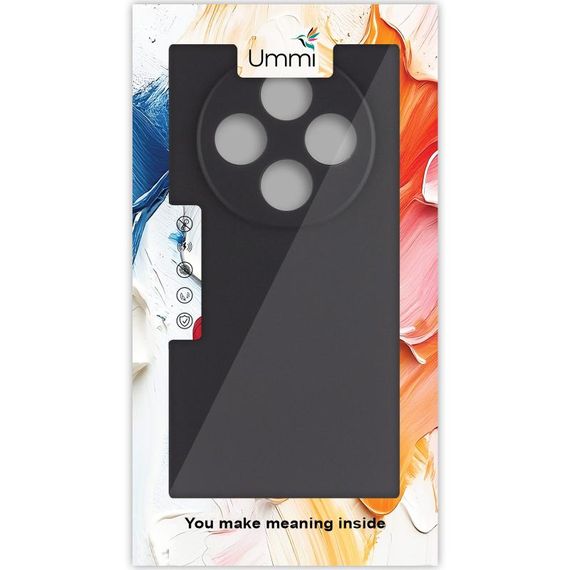 Чехол Silicone Cover Ummi Lakshmi Full Camera (AA) для Xiaomi Redmi 14C / Poco C75 Черный / Black | Зображення 2