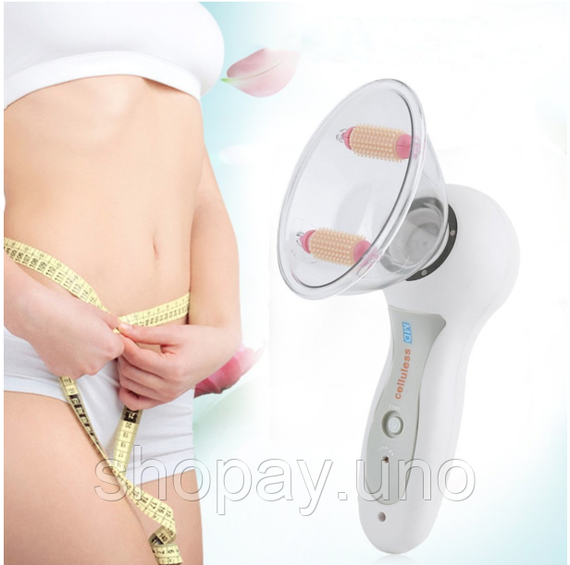Массажер вакуумный антицеллюлитный Celluless MD NEW вакуумно-роликовый эффективный массажер Целлюлес JZ-26 | Зображення 5