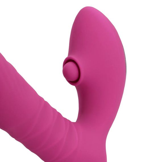 Вибратор для точки G Loveline Thrusting and Tapping Vibrator - Powerful Pink Sex Aura | Зображення 7