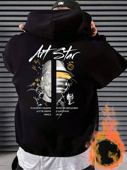 Худі з ДТФ на Флісі (оверсайз)