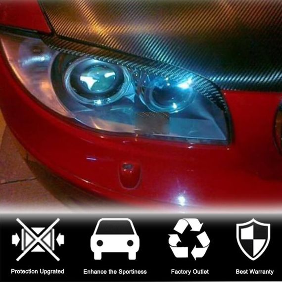 Реснички на фары (Карбон) для BMW 1 серия E81/82/87/88 2004-2011 гг | Зображення 1