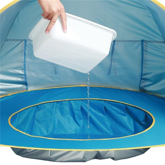 Намет дитячий з басейном автоматичний WM-BABY POOL Синій | Зображення 1