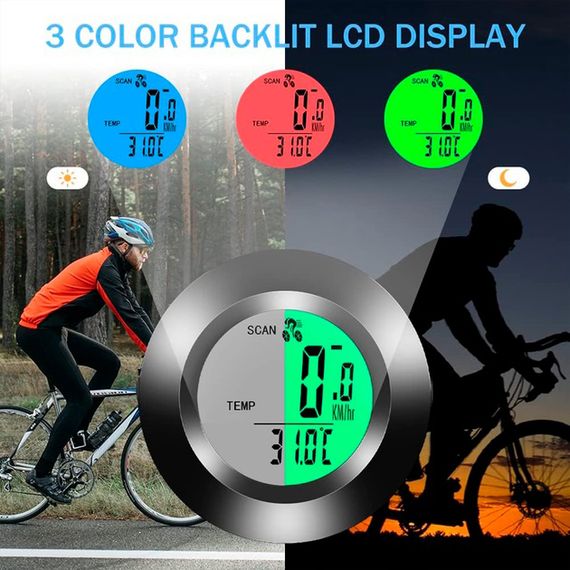 Спідометр велосипедний, Велокомп'ютер одометр спідометр Велосипедний провідний QA-16 | Зображення 6