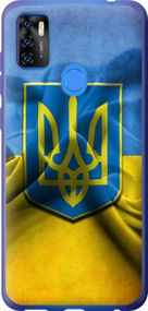 Чехол на ZTE Blade A7S 2020 Флаг и герб Украины 1 "375u-2454-17620"