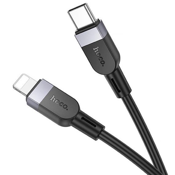 Дата кабель Hoco X109 Energy silicone Type-C to Lightning (3m) Black | Зображення 2