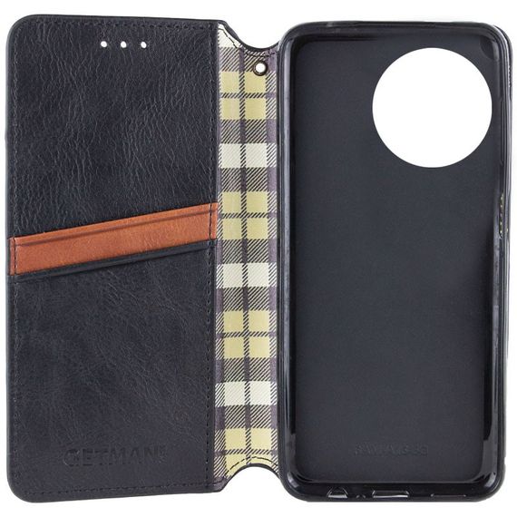 Шкіряний чохол-книжка GETMAN Cubic (PU) для Realme 11 4G Чорний | Зображення 3