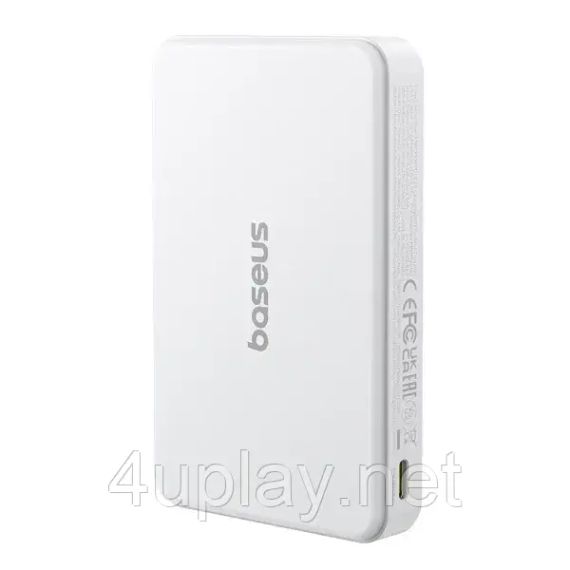 Беспроводной магнитный повербанк Baseus Airpow II Qi2 Magnetic PowerBank 10000mAh 22.5W White | Зображення 2
