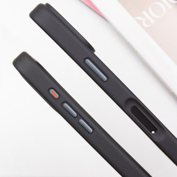 TPU+PC чохол Metal Buttons with MagSafe для Apple iPhone 16 Pro Max (6.9") Чорний | Зображення 3