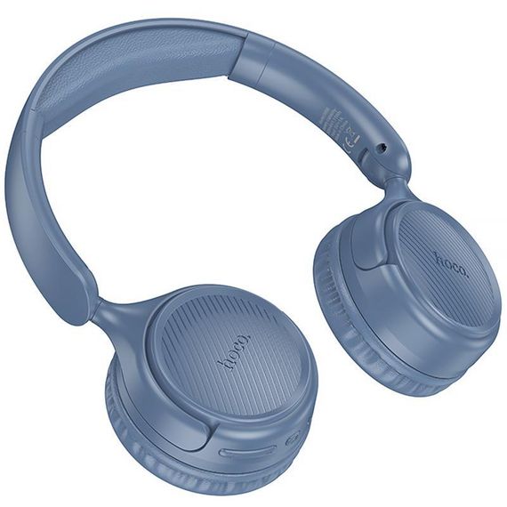 Накладные беспроводные наушники Hoco W66 Wave Blue | Зображення 2