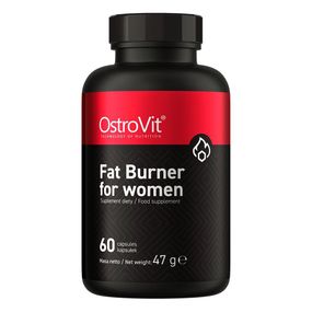 Жироспалювач для жінок, Fat Burner, OstroVit, 60 капсул