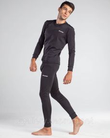 Комплект термобелья Columbia Черный на флисе, теплый и очень удобный набор, примиум качество Мужской, M