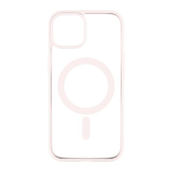 Чохол TPU Color with Magsafe для iPhone 14 Колір 06, Рожевий пісок | Зображення 8