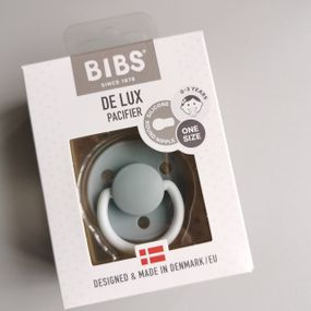 Соска пустушка Bibs De Lux Silicone Cloud glow 0-36 міс силіконова нічна