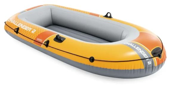 Човен надувний тримісний Intex Challenger 2 (236х114х41 см, весла, насос), Intex 66312 | Зображення 3