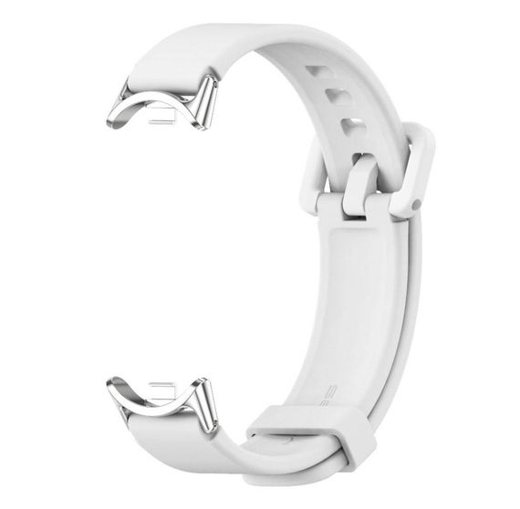 Силіконовий ремінець Mijobs для фітнес браслета Xiaomi Mi Smart Band 8 - White | Зображення 1