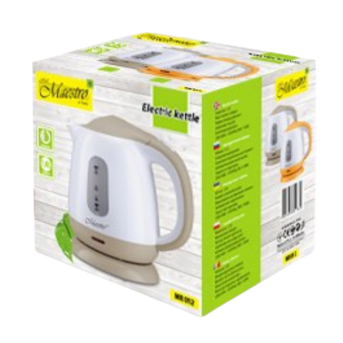 Електрочайник 1,0л 900-1100W (диск) бежевий MR-012-BEIGE Maestro | Зображення 2