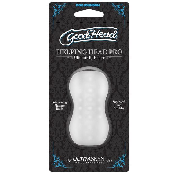 Мастурбатор Doc Johnson GoodHead – Helping Head Pro – Frost sexstyle | Зображення 1