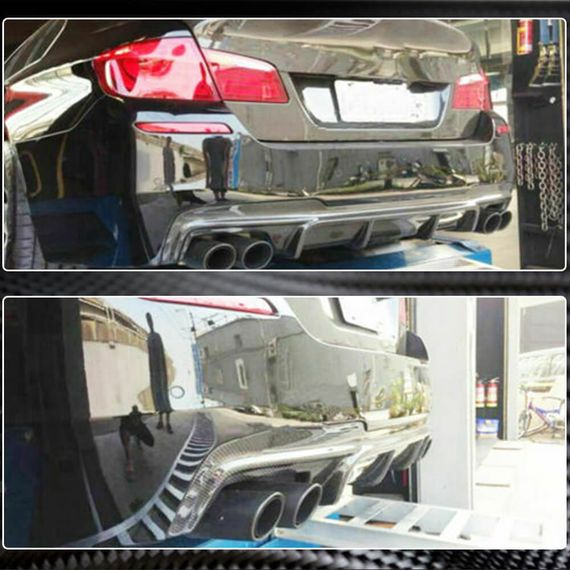 Дифузор заднього бампера V3 (для F10 M-Sport, Карбон) для BMW 5 серія F-10/11/07 2010-2016 рр | Зображення 3