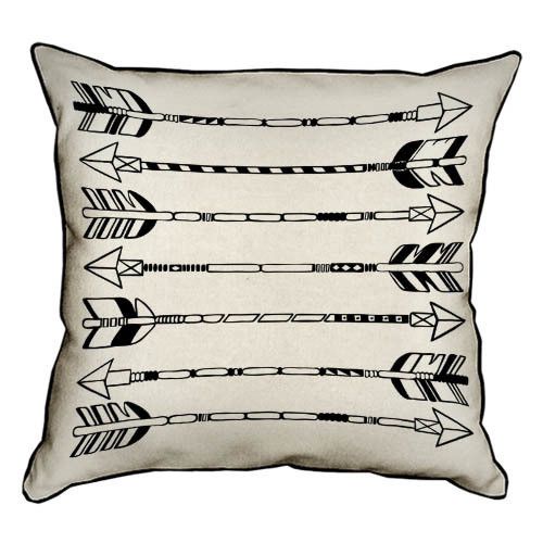 Подушка з мішковини Стрелы 45x45 см (45PHB_TFL020_BL)