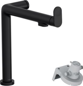 Змішувач для кухні Hansgrohe Aqittura M91, довж.виливу - 285мм, поворотний, 1важіль, FilterSystem 240, чорний матовий (76804670)
