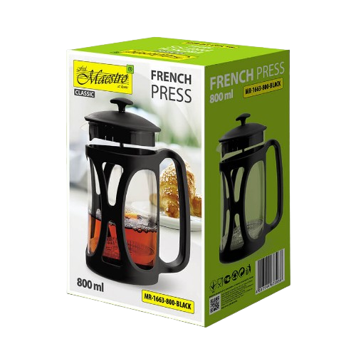 Френч-прес для кави/чаю 800мл MR-1663-800 чорний Maestro | Зображення 4