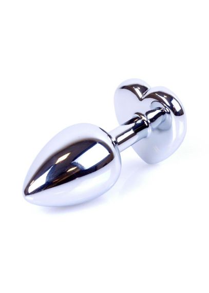 Анальна пробка - Jewellery Silver Heart Plug Red Sex Aura | Зображення 2