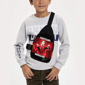 Сумка через плече дитяча Кріштіану Роналду 29х17 см сумка слінг для хлопчика (02068)