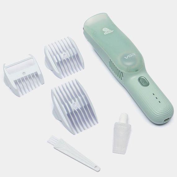 Дитяча машинка для стрижки VGR V-155 GREEN дітей новонароджених безшумна тиха з насадками 0-12 мм | Зображення 3