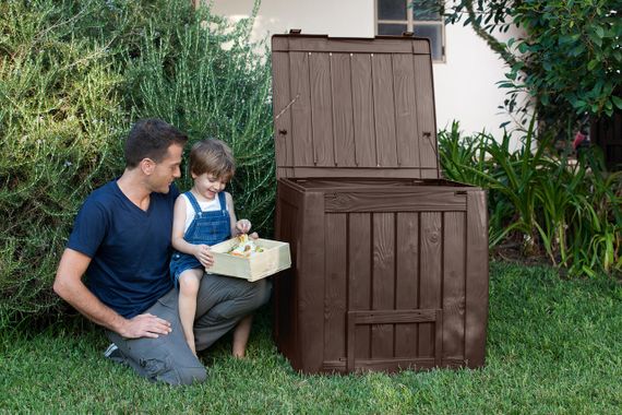 Компостер садовый пластиковый Keter (Кетер) DECO 340 л (17196661) Коричневый | Зображення 2
