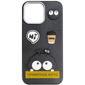 Чохол TPU Leather Toys для Xiaomi Redmi Note 14 Pro 5G Monster / Black
