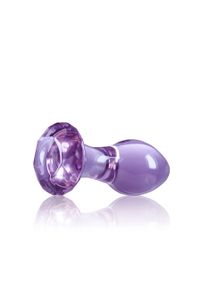 Анальная стеклянная пробка NS Novelties Crystal, фиолетовая Sex Aura