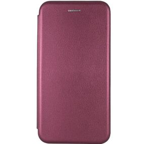 Кожаный чехол-книжка Classy для Samsung Galaxy A06 Бордовый