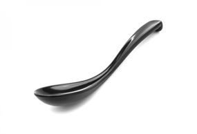 Ложка з меламіну чорна 17,2×4,2 см