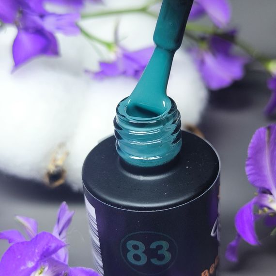 Гель-лак для ногтей Bee Nails 083 (глубокий сине-зеленый) 8мл
