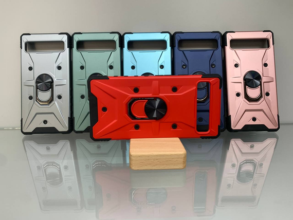 Google Pixel 6A червоний протиударний Чохол накладка Ring Magnet з кільцем