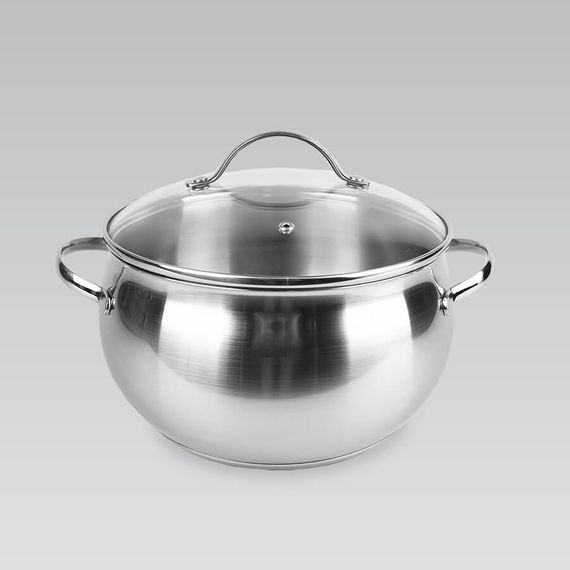 Кастрюля Maestro MR-3516-20, 4 л, 20 см, из нержавеющей стали с крышкой, для всех типов плит