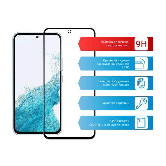 Скло захисне ACCLAB Full Glue Samsung A54 5G (1283126559860) | Зображення 6