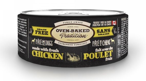 Влажный корм с курицей для собак любого возраста Oven-Baked Tradition Dog Chicken, 156 гр