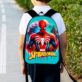 Рюкзак детский человек паук,спайдермен "Spiderman" 34х27см,городской ранец для мальчика (00517)