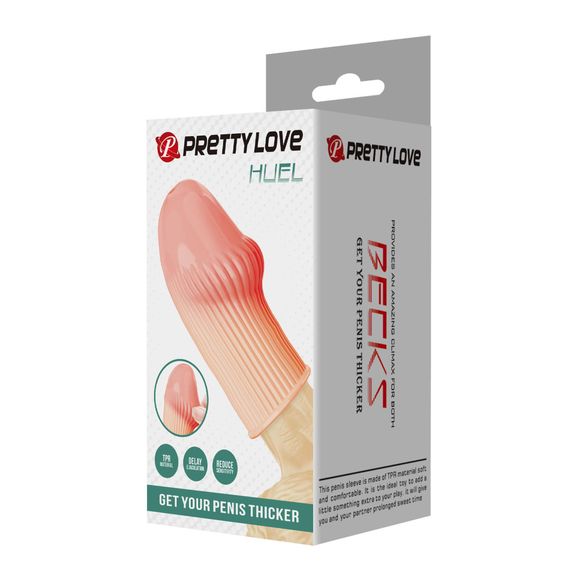 Насадка на член - Pretty Love Huel Penis Thicker Flesh | Зображення 7
