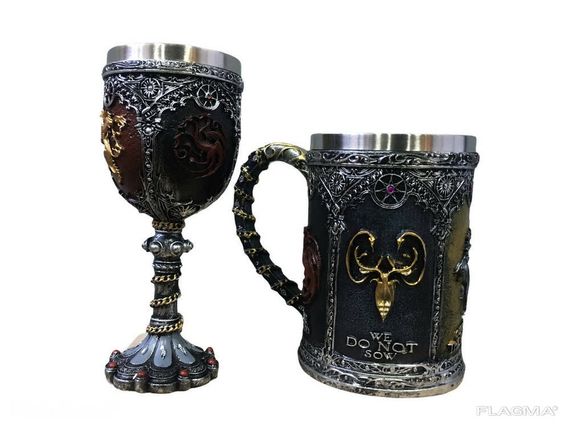 Подарочный Набор Кружка Чашка Бокал 3D Игра Престолов Game Of Thrones Бафомет Подарок | Зображення 4