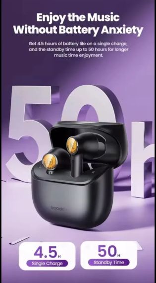 Беспроводные наушники Toocki TWS Bluetooth 5.3 ENC | Зображення 5