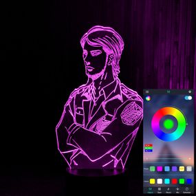 Акриловий світильник-нічник керування з телефона Жан Кірштайн 2 tty-n001527