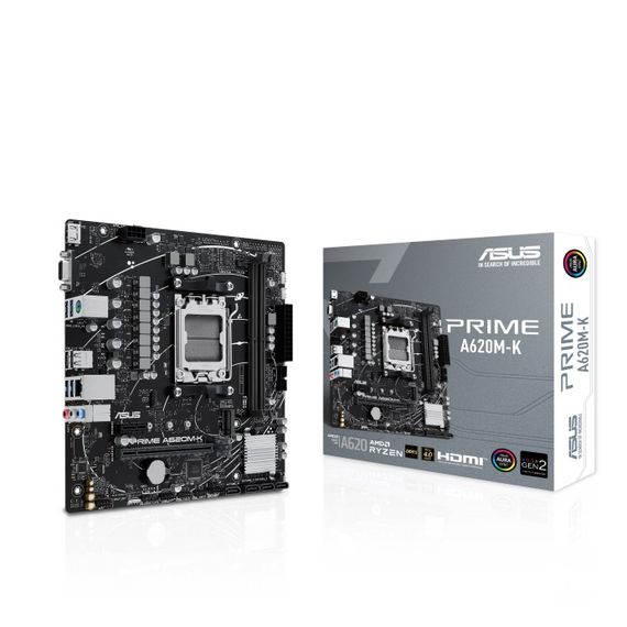 Материнcька плата ASUS PRIME A620M-K sAM5 A620 2xDDR5 HDMI D-Sub mATX (90MB1F40-M0EAY0) | Зображення 6